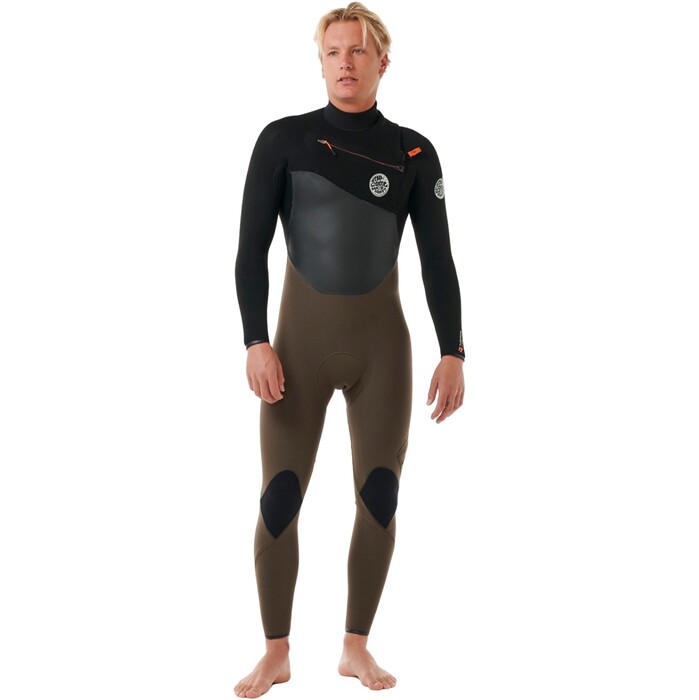 2024 Rip Curl Mens Flashbomb 4/3mm Chest Zip Wetsuit 14KMFS - Deep Rock